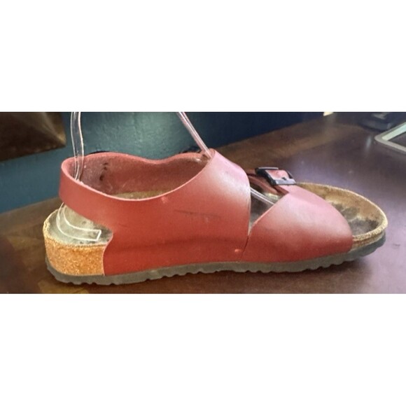 Birki’s by Birkenstock Red 3 Strap Sandals Size 40 Womens 9 Mens 7 - Picture 5 of 10